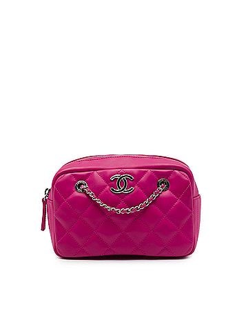 Chanel Small CC Quilted Rubberized Lambskin Coco Rain Camera Bag (view 1)