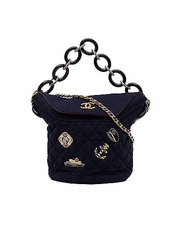 Chanel Paris Hamburg Quilted Wool Charms Bucket Bag (view 1)