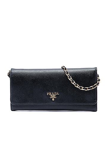 Prada Saffiano Wallet On Chain (view 1)
