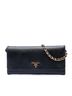 Prada 100% Leather Black Saffiano Wallet On Chain One size - photo 1