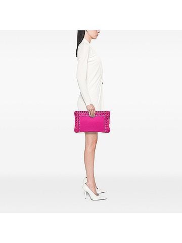 Prada Canvas Canapa Bijoux Clutch (view 2)