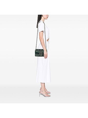 Gucci Medium GG Velvet Dionysus Crossbody (view 2)