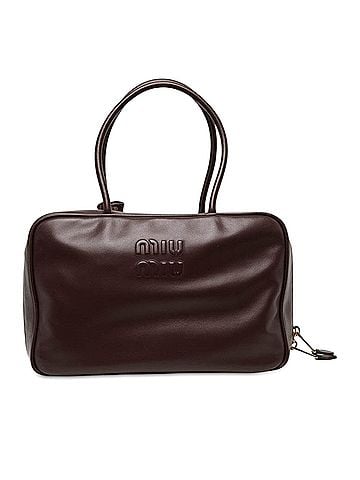 Miu Miu Large Calfskin Logo Beau Handbag (view 1)