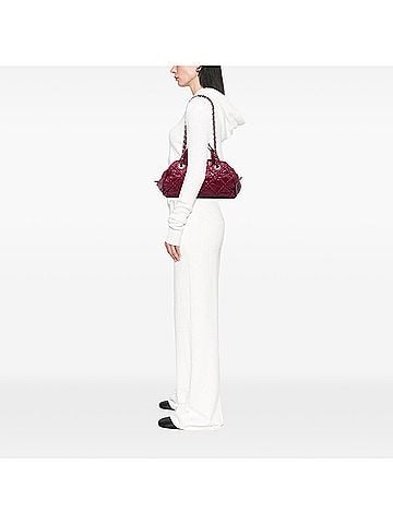 Chanel CC Quilted Crinkled Calfskin Ultra Stitch Bowling Bag (view 2)