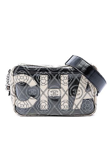 Chanel Coated Canvas Camellia Logo Camera Bag (view 1)