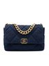Chanel 100% Canvas Blue Large Canvas 19 Flap One size - photo 1