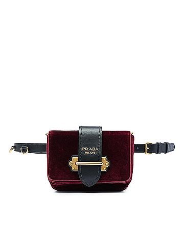 Prada Velvet Cahier Convertible Belt Bag (view 1)