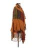 Young Threads 100% Viscose Floral Animal Print Multi Color Orange Green Red Jacket Size S - photo 4