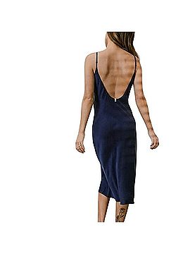 Lunya Washable Silk Bias Slip Dress Casual Dress (view 2)