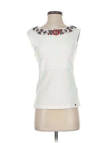 Blue Les Copains Blue Les Copains Sleeveless Blouse (view 1)
