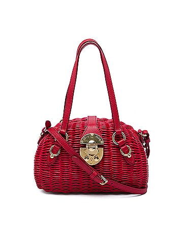 Miu Miu Wicker Rattan Satchel (view 1)