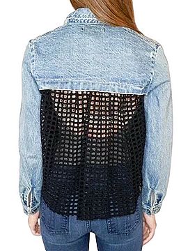 Sea New York Net Back Denim Jacket Denim Jacket (view 1)