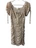 No Comment Floral White Orange Cocktail Dress Size L - photo 1
