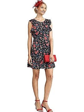 J.Crew roses floral dress Cocktail Dress (view 1)