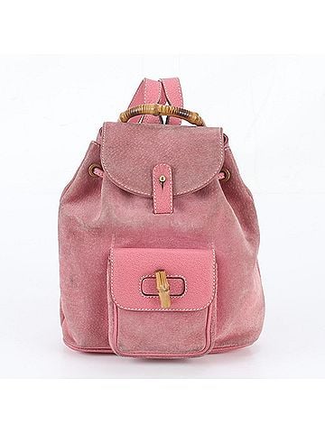 Gucci Gucci Old Bamboo 003 2034 0030 Leather Backpack Rucksack for Women (view 1)