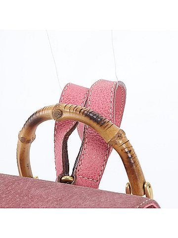 Gucci Gucci Old Bamboo 003 2034 0030 Leather Backpack Rucksack for Women (view 2)