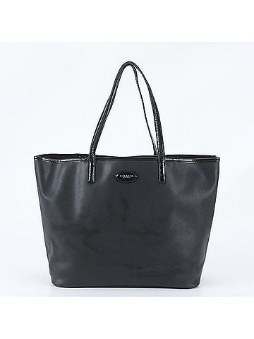Coach Coach Leather Tote Bag Shoulder Handbag Black Women's (view 1)
