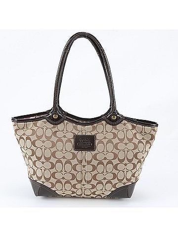 Coach Coach Signature 12564 Leather Tote Bag Shoulder Handbag Brown Women's (view 1)