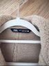 Zara Dark Brown Leather Jacket With Tan Shearling Trim Jacket - photo 8