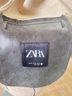 Zara Dark Brown Leather Jacket With Tan Shearling Trim Jacket - photo 5