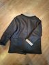 Zara Dark Brown Leather Jacket With Tan Shearling Trim Jacket - photo 11