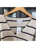 Apiece Apart Stripes Ivory Black Pullover Sweater Size M - photo 4