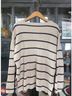 Apiece Apart Stripes Ivory Black Pullover Sweater Size M - photo 5