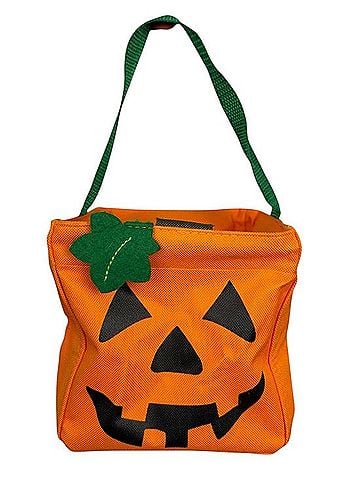Thirty-One Halloween Jack-O-Lantern Graphic Small Caddy Treat Basket Tote (view 1)