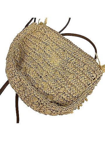 J.Crew 2023 Straw Fringe Flap Crossbody Bag Crossbody Bag (view 2)