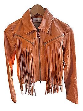 Patrizia Pepe Patricia pepe fringe leather Jacket (view 1)