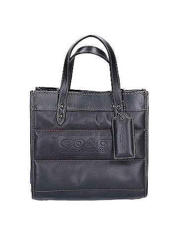 Coach COACH C6958 Field Tote 22 Quilted 2-Way Bag, Black, Women's (view 1)