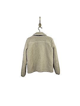Toad & Co Cream and Gray Sherpa Heavy Fleece Jacket (view 2)