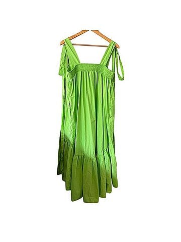 Christopher John Rogers Tie Strap High-Low Babydoll Dress Casual Dress (view 2)