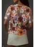 Dolan Left Coast Flower Appliqué Sheer T-Shirt Short Sleeve Blouse - photo 5