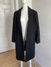 Quince Solid Black Coat Size XL - photo 8