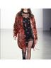 Nicole Miller Collection Animal Print Red Black Jacket Size L - photo 3