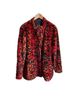 Nicole Miller Collection Animal Print Red Black Jacket Size L - photo 4