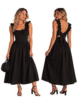 Free People Ruffle It Up Midi Casual Dress (view 1)
