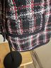 Liz Claiborne 100% Polyester 100% Polyester Plaid Black White Red Jacket Size 16 - photo 6
