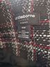 Liz Claiborne 100% Polyester 100% Polyester Plaid Black White Red Jacket Size 16 - photo 3