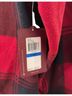 IZOD Plaid Red Black Button-Down Shirt Size XL - photo 2