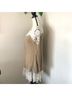Ryu Pom Pom Embroidered Lace Trim Sweater Dress Long Sleeve Blouse - photo 3