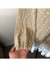 Ryu Pom Pom Embroidered Lace Trim Sweater Dress Long Sleeve Blouse - photo 8