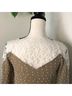 Ryu Pom Pom Embroidered Lace Trim Sweater Dress Long Sleeve Blouse - photo 11