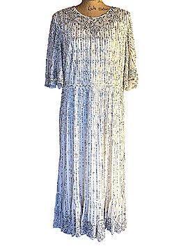 Mac Duggal Flounce Sleeve Beaded Midi Cocktail Dress (view 1)