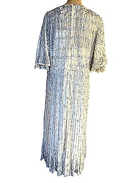 Mac Duggal Flounce Sleeve Beaded Midi Cocktail Dress (view 2)