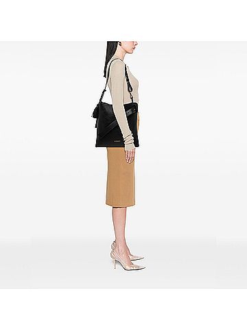 Givenchy Medium Leather Belted Shoulder Bag (view 2)