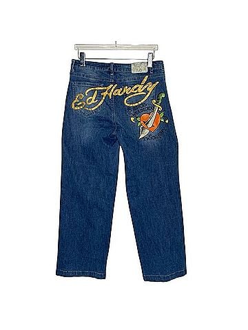 Ed Hardy Dagger Heart Jeans (view 1)