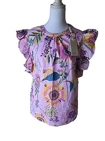 Elie Tahari Short Sleeve Blouse (view 1)