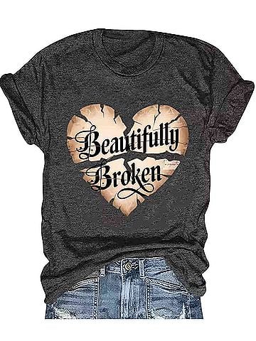 Bella Luxx Beautifully Broken T-Shirt (view 1)
